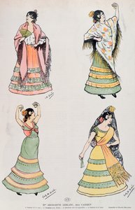 カルメンの役を演じるジョーゼットルブラン（1869〜1941年） 作： Franz M. Melchers